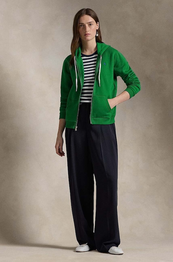 Odzież Polo Ralph Lauren bluza 211943008 zielony