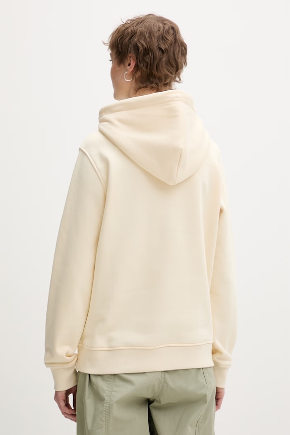 Oblečení Tommy Jeans mikina s kapucí dámská bavlněná s elastanem DW0DW17324 béžová