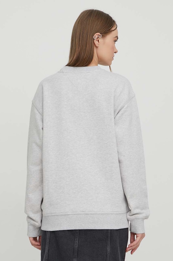 Odzież Tommy Jeans bluza bawełniana DW0DW17327 szary