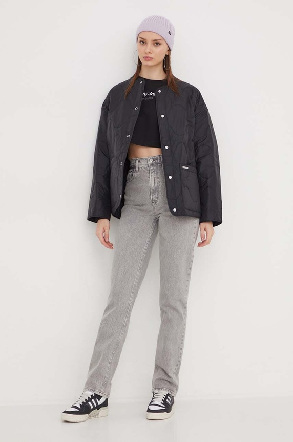 Tommy Jeans bluza DW0DW17332 czarny SS24