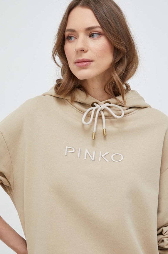Pinko bluza bawełniana beżowy 101685.A1N7