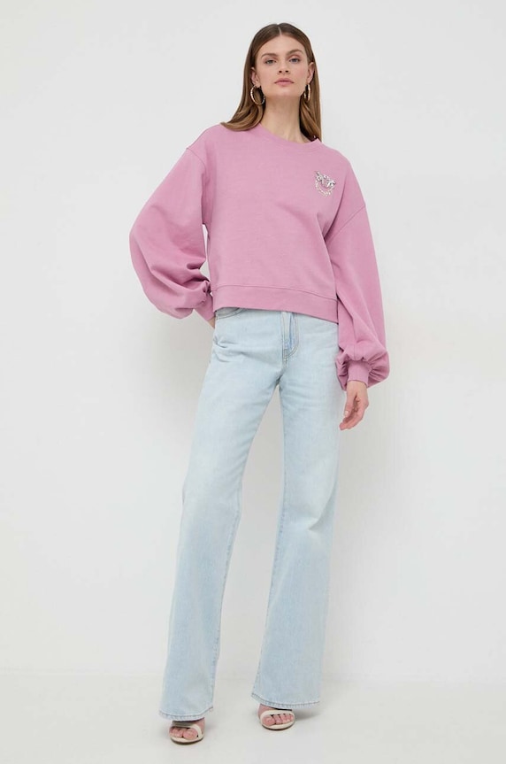 Pinko bluza bawełniana 102827.A1R8 różowy AA00