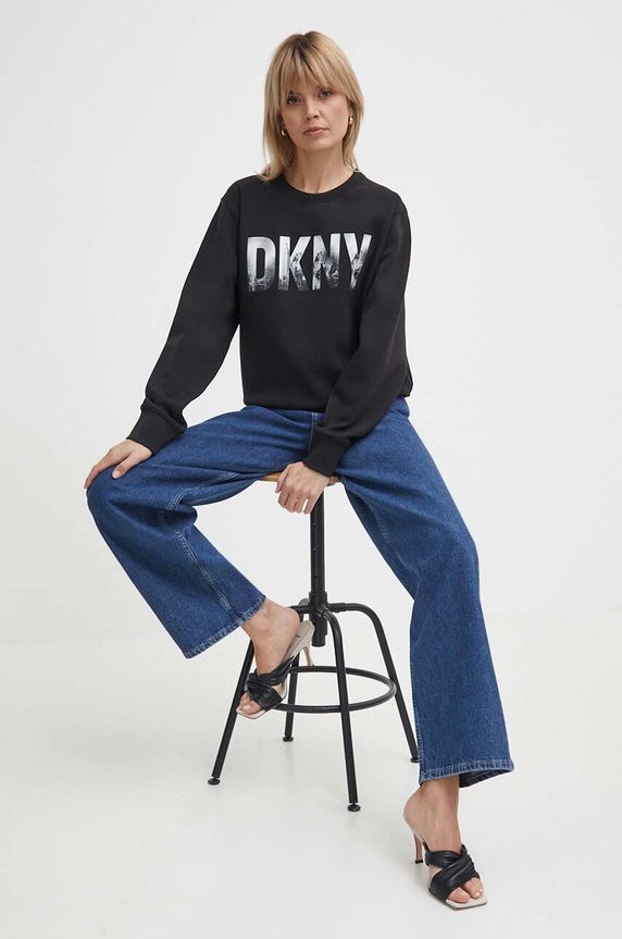 Dkny bluza P4AHASID czarny SS24