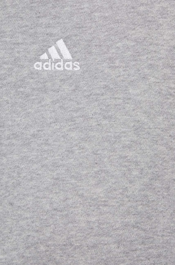 Bavlnená mikina adidas sivá IN9931