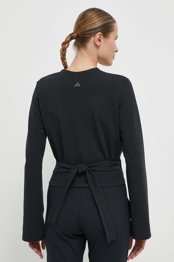 Ρούχα Μπλούζα για γιόγκα adidas Performance JOGA IP1255 μαύρο