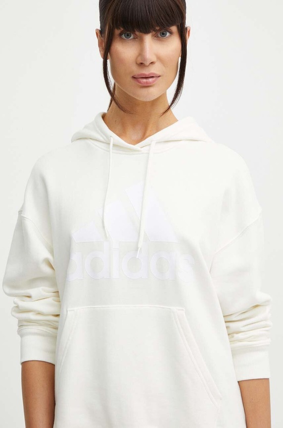 adidas bluza bawełniana beżowy IR5449