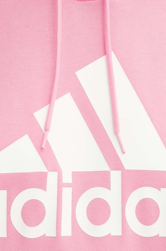 Bavlněná mikina adidas IR5450 růžová