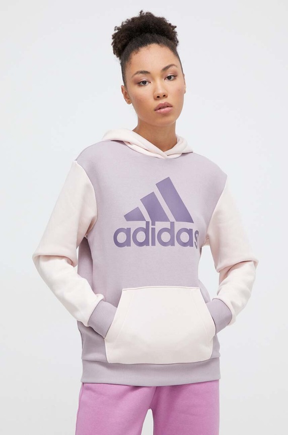 adidas bluza z kapturem fioletowy IR9340