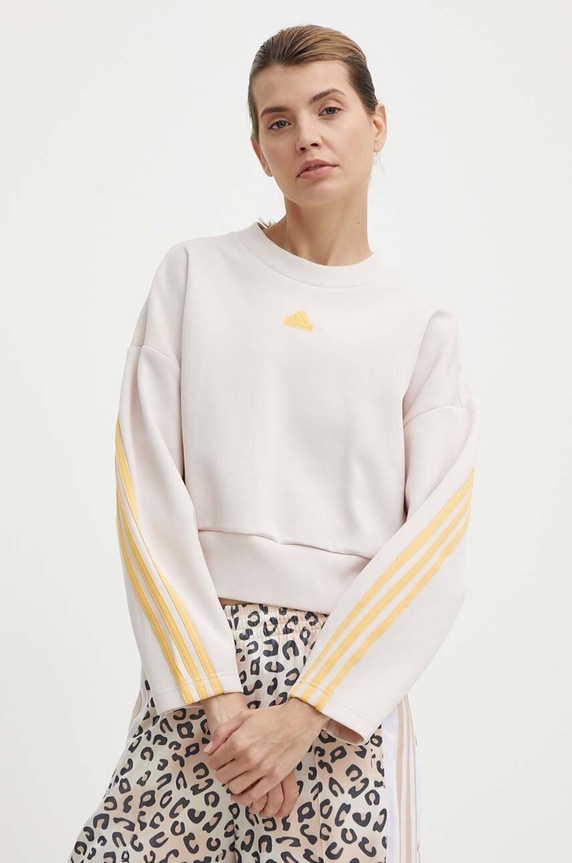 Суичър adidas бежов IS3882