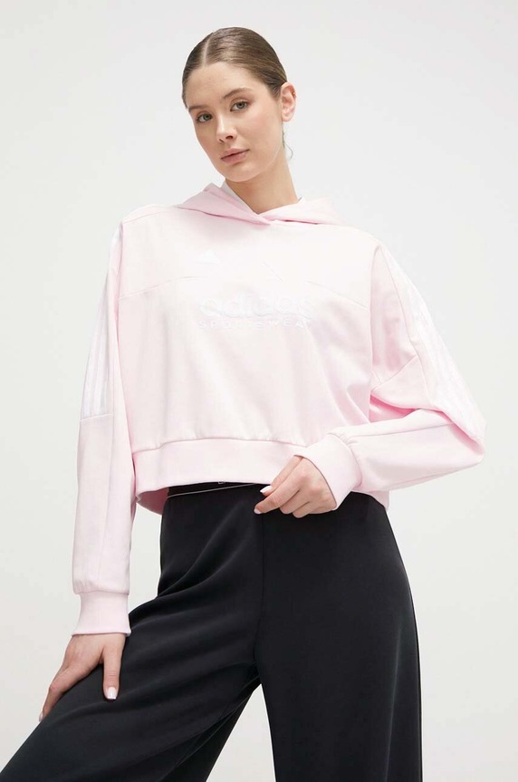 adidas bluza TIRO z kapturem różowy IS4573