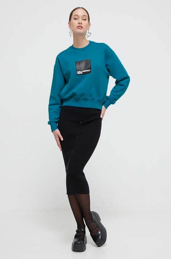 Μπλούζα Karl Lagerfeld Jeans 240J1807 μπλε SS24