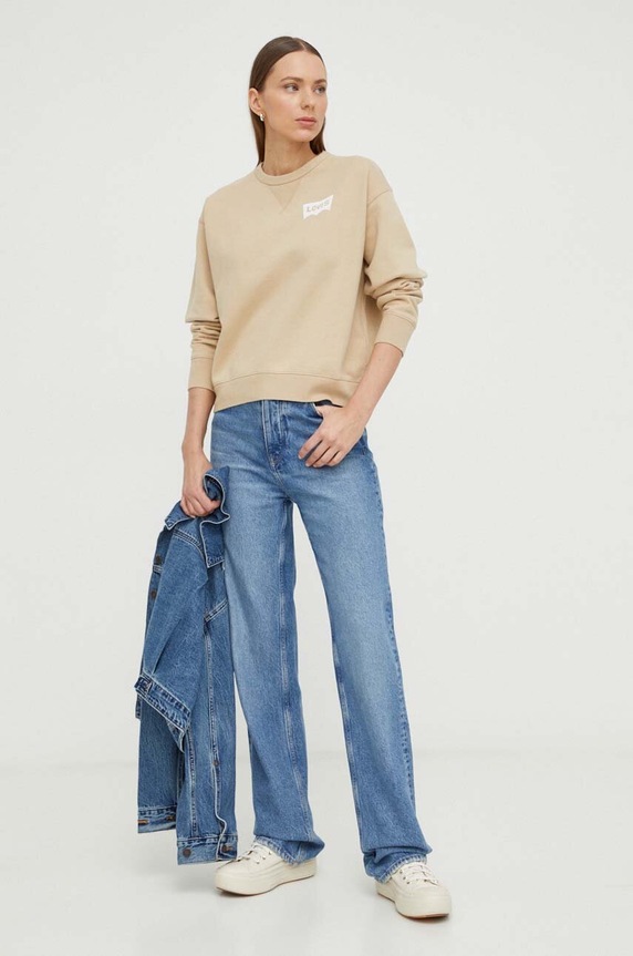 Mikina Levi's A7288 béžová SS25
