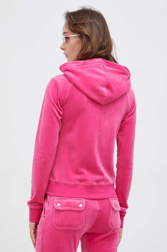 Odzież Juicy Couture bluza welurowa JCAP176.658 różowy