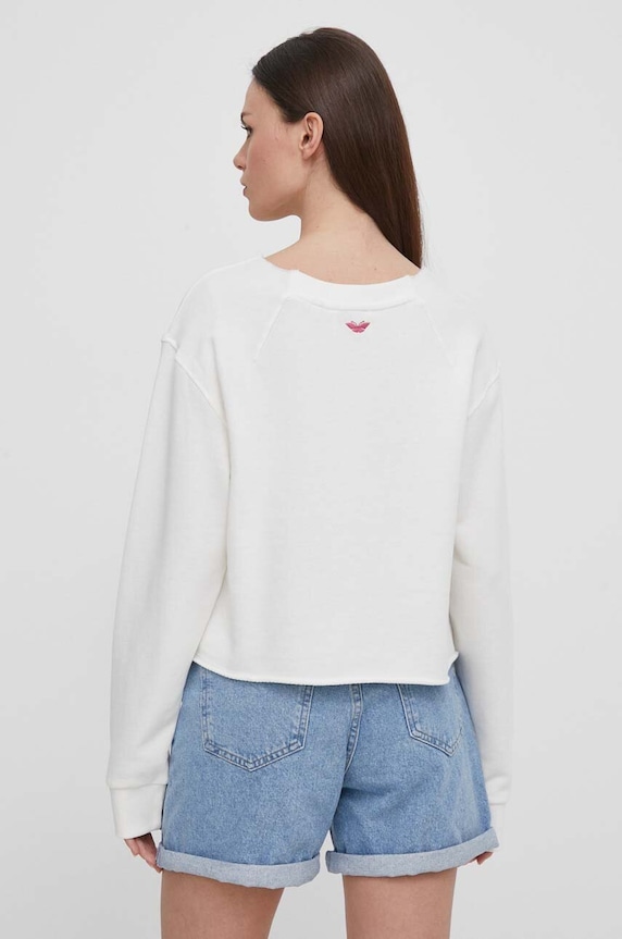 Ruházat Pepe Jeans pamut melegítőfelső Lorelai PL581425 bézs
