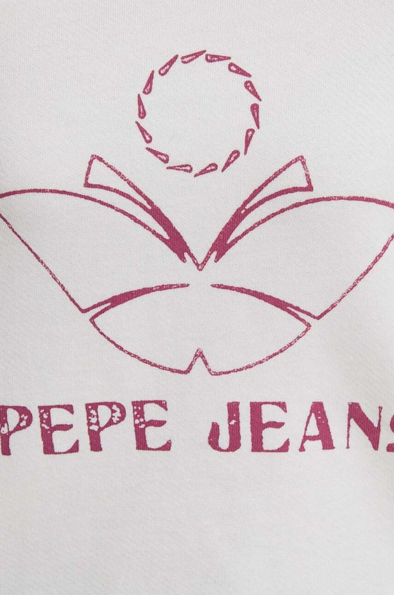 Pepe Jeans pamut melegítőfelső Lorelai PL581425 bézs