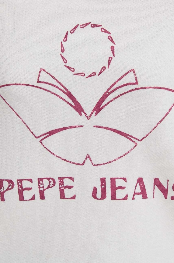 Pepe Jeans pamut melegítőfelső Lorelai PL581425 bézs