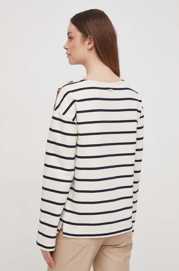 Odzież Barbour bluza bawełniana LOL0601 beżowy