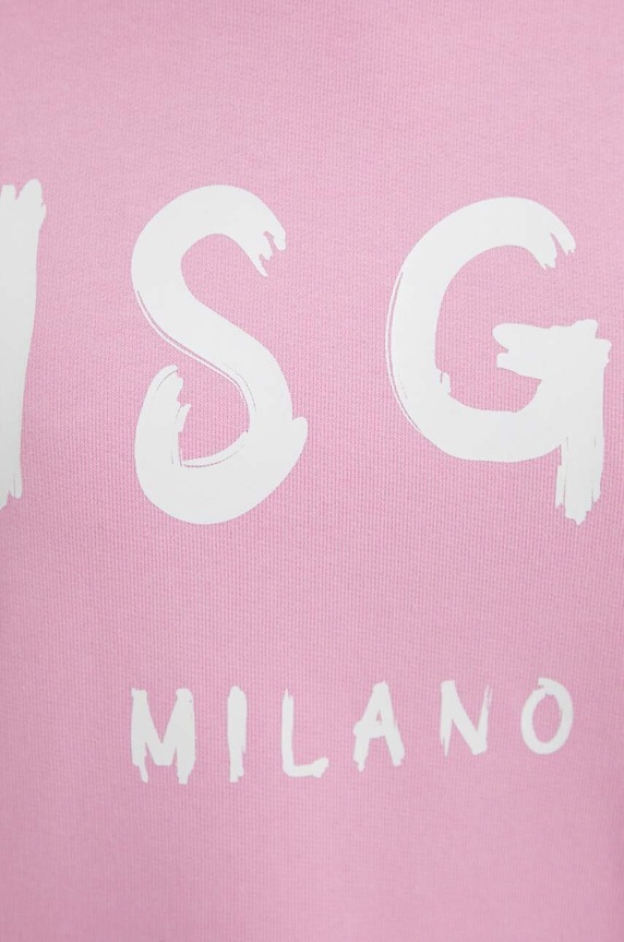 MSGM pamut melegítőfelső 2000MDM515.200000 rózsaszín