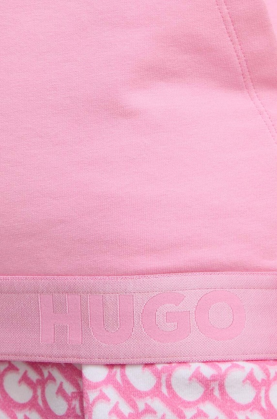 Mikina HUGO SPORTY LOGO_JACKET 50520504 ružová