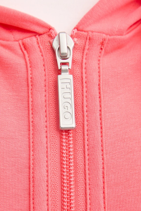 Mikina HUGO SPORTY LOGO_JACKET 50520504 ružová