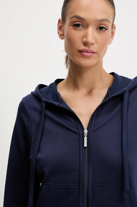 Mikina HUGO SPORTY LOGO_JACKET tmavomodrá 50520504