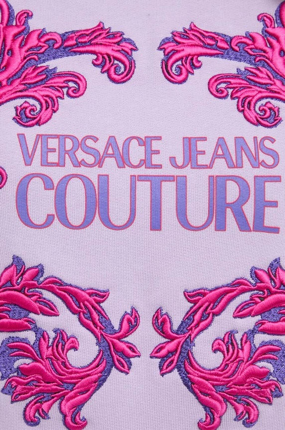 Versace Jeans Couture pamut melegítőfelső 76HAIG02.CF01G lila