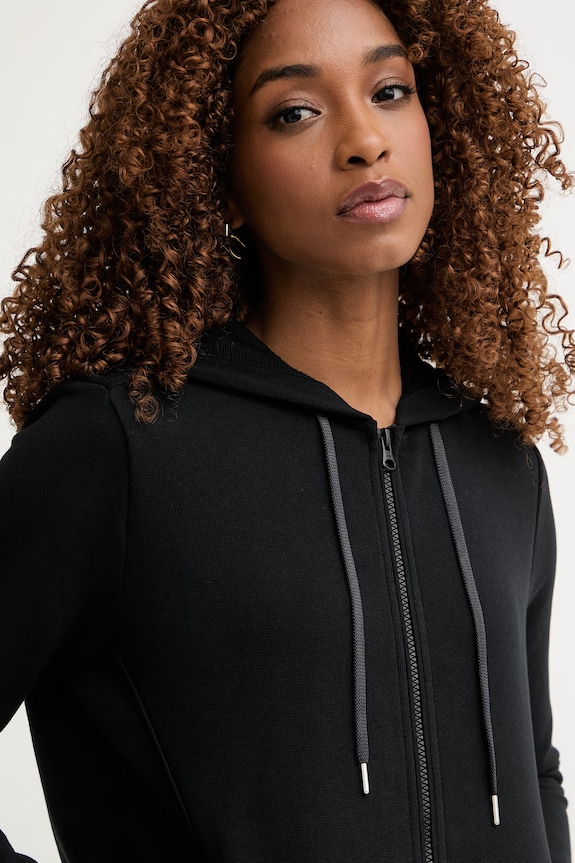 United Colors of Benetton hanorac de bumbac negru 3J68D500J