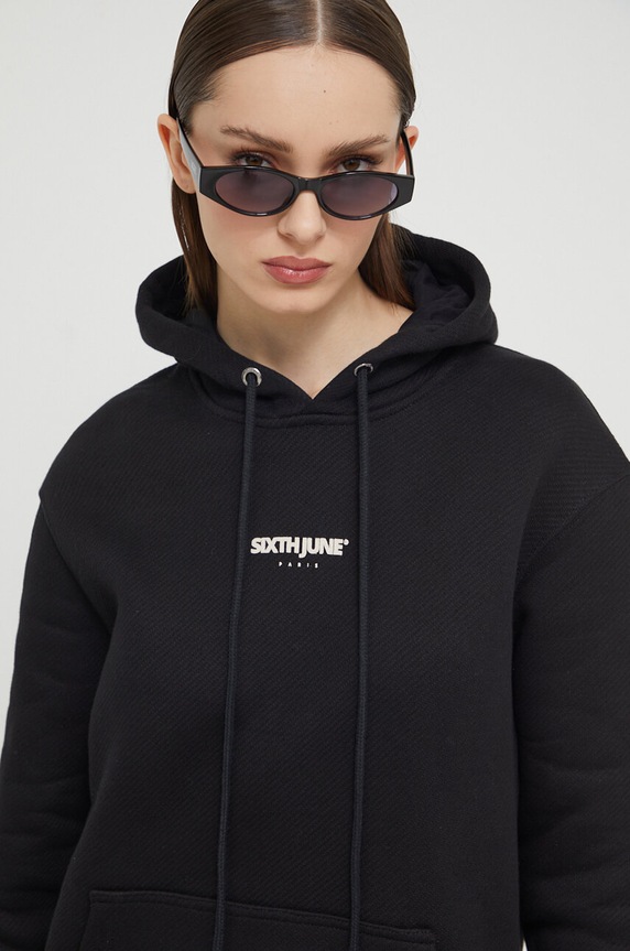 Sixth June pamut melegítőfelső fekete 34140.