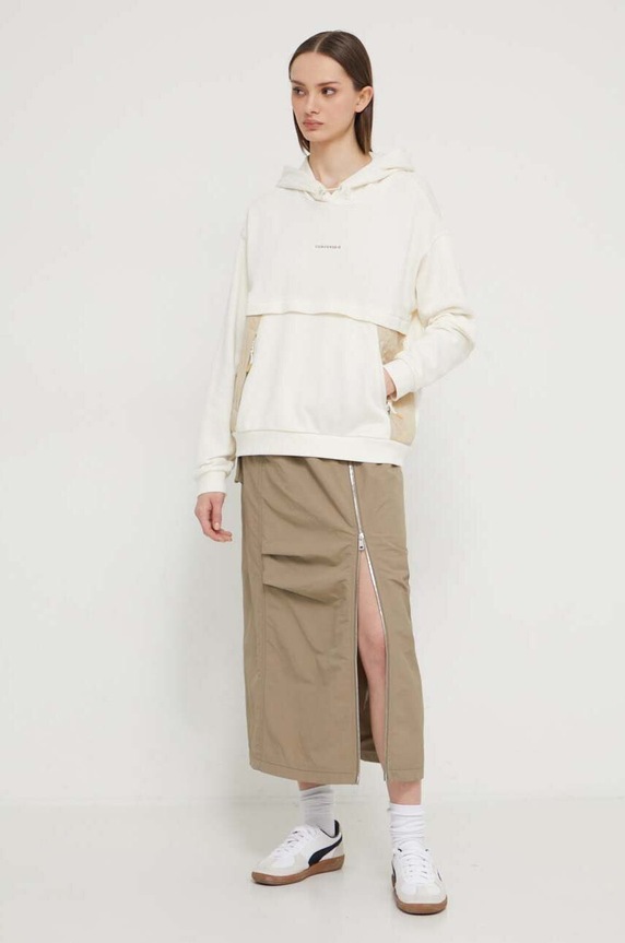 Μπλούζα Converse 10026576.A02 μπεζ SS24