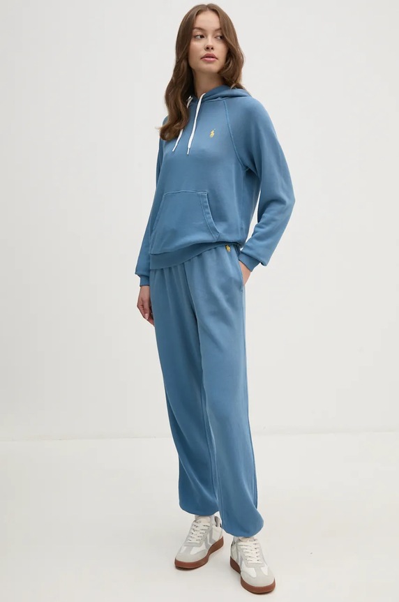Βαμβακερή μπλούζα Polo Ralph Lauren 211935583 μπλε SS25
