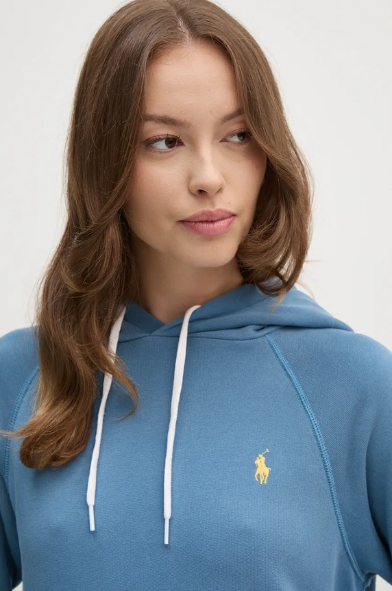 Βαμβακερή μπλούζα Polo Ralph Lauren μπλε 211935583