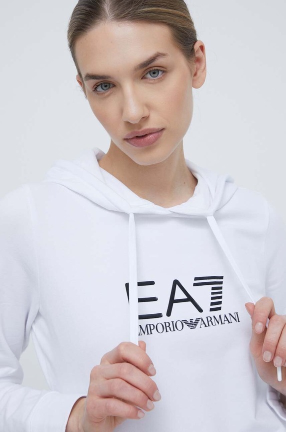 EA7 Emporio Armani bluza z kapturem biały TJTXZ.8NTM36.0102