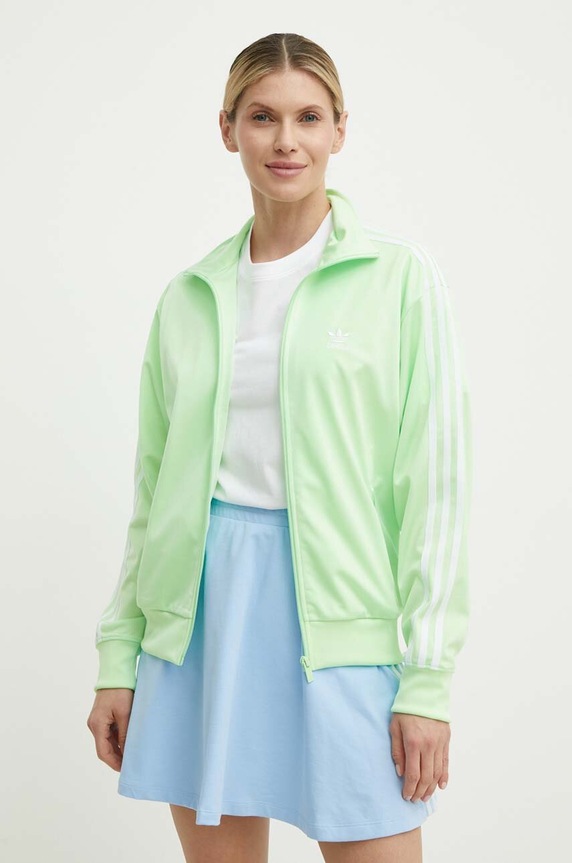 Mikina adidas Originals bez kapucne zelená IP0614
