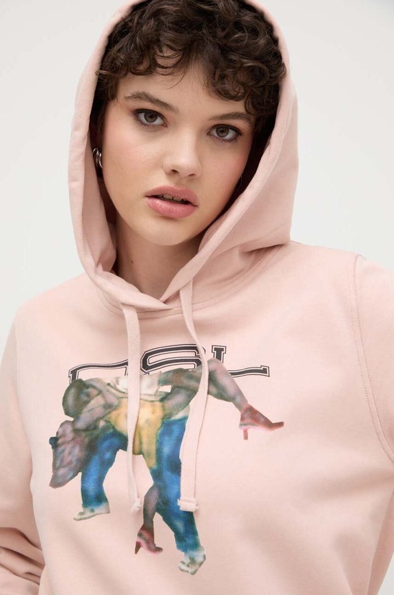 Diesel felpa in cotone rosa A13255.0AKAL