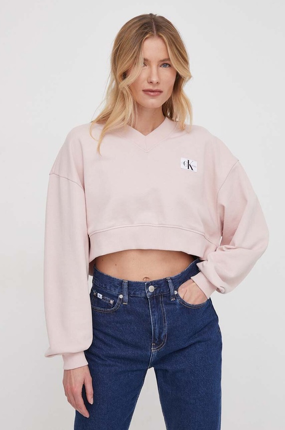 Calvin Klein Jeans bluza różowy J20J223359