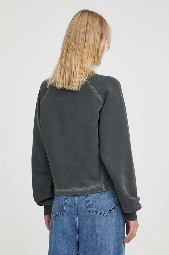 Ruházat G-Star pamut melegítőfelső D24406.D575 szürke