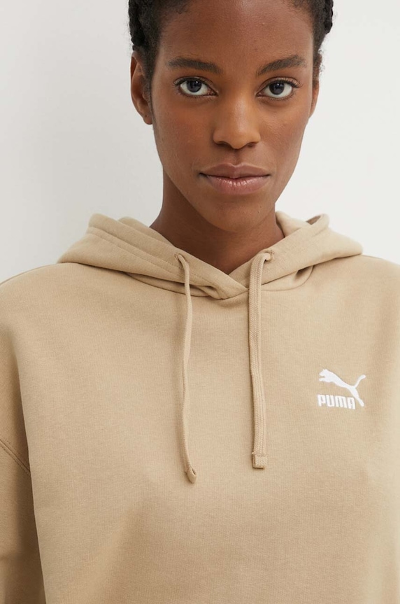 Puma bluza bawełniana BETTER CLASSIC beżowy 624227