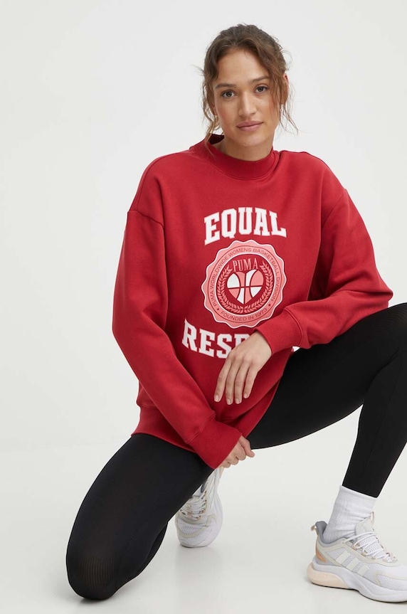 Puma pamut melegítőfelső pamut piros 625159