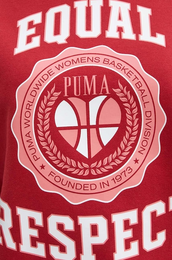 Puma pamut melegítőfelső 625159 piros