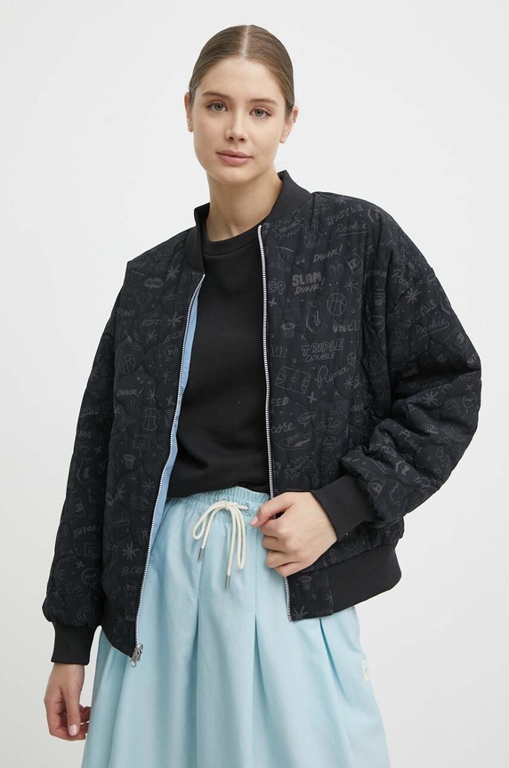 Puma kurtka bomber dwustronna PUMA X SOPHIA CHANG 624627 niebieski SS24