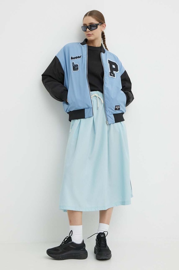 Odzież Puma kurtka bomber dwustronna PUMA X SOPHIA CHANG 624627 niebieski