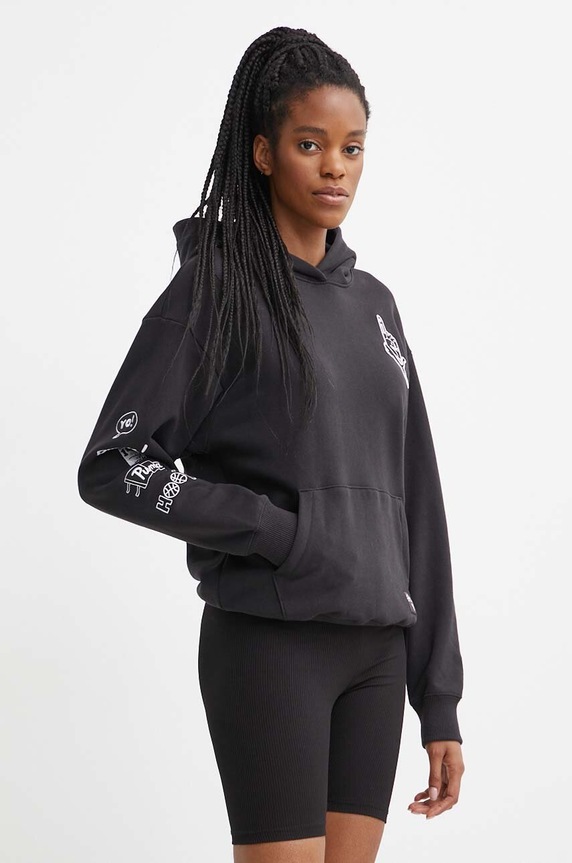 Bavlnená mikina Puma PUMA X SOPHIA CHANG bavlna čierna 624629