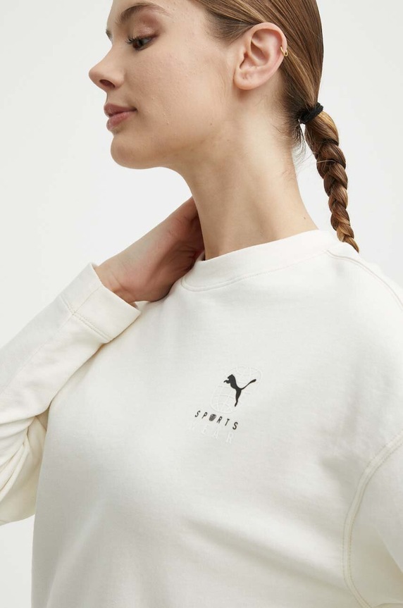 Puma bluza BETTER SPORTSWEAR bej 679008