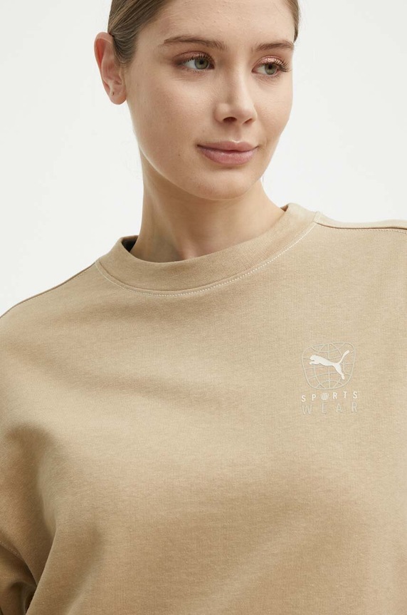 Mikina Puma BETTER SPORTSWEAR béžová 679008