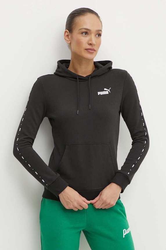 Μπλούζα Puma με κουκούλα μαύρο 677921