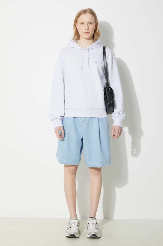 Carhartt WIP cotton sweatshirt Hooded Casey Sweatshirt I032644.1DQXX gray SS24