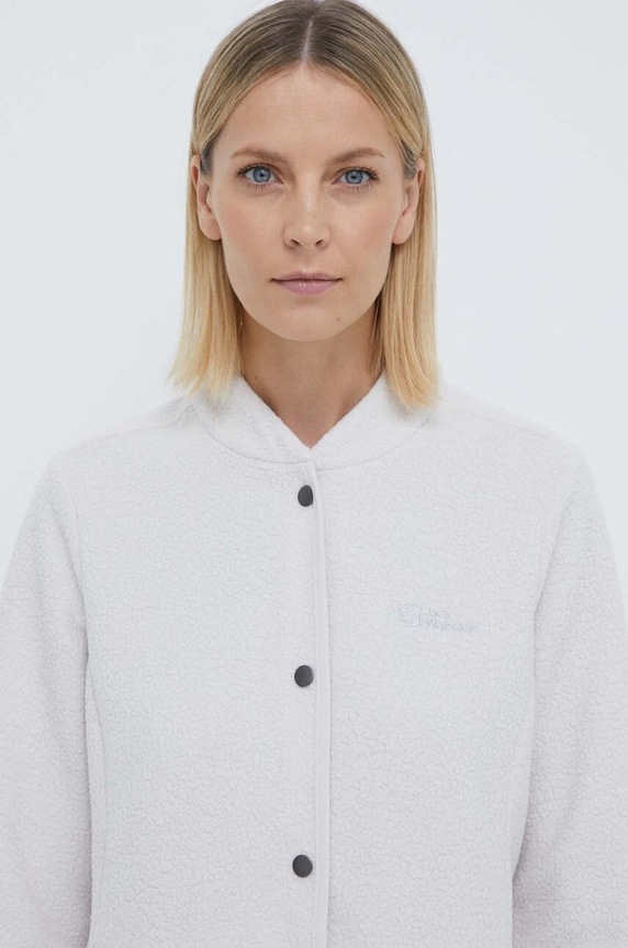 Sportovní mikina Jack Wolfskin LIGHT CURL JKT béžová 1711521