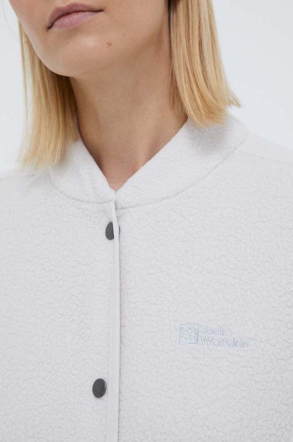 Sportovní mikina Jack Wolfskin LIGHT CURL JKT 1711521 béžová