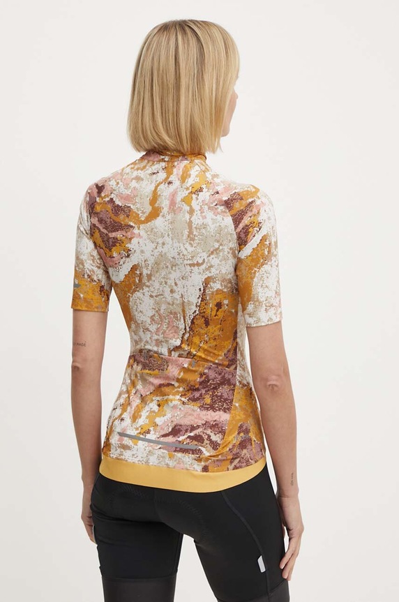 Ρούχα Ποδηλατικό κοντομάνικο Jack Wolfskin Gravex Printed 1810001 κίτρινο