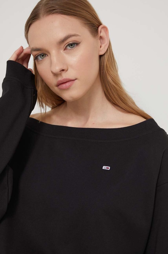 Μπλούζα Tommy Jeans μαύρο DW0DW17956
